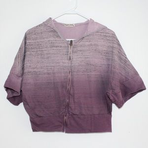 Gypsy Daisy Tie Dye Sz M Oversized Hooded Crop Top